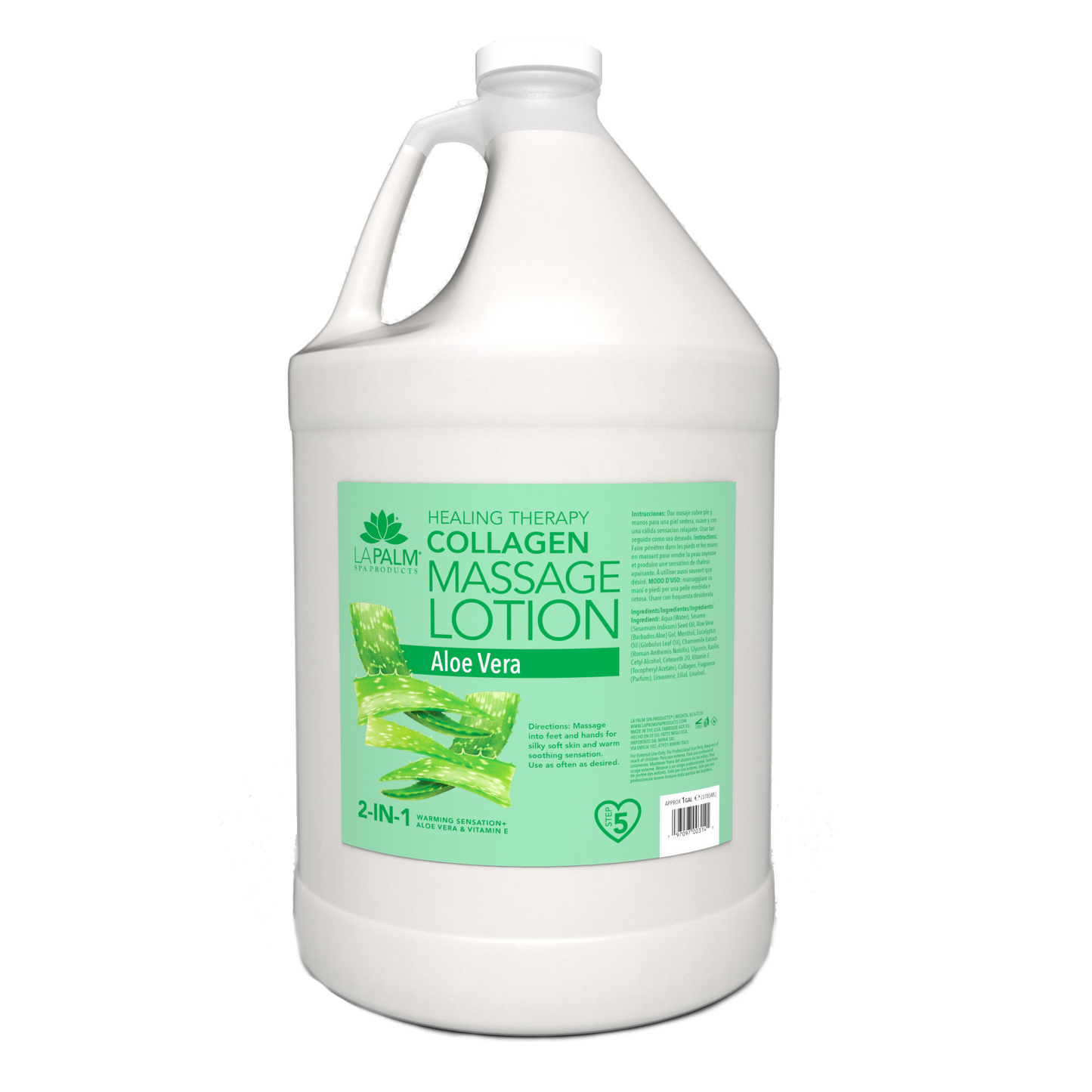 LaPalm Collagen Massage Lotion - Aloe Vera (1 Gallon)