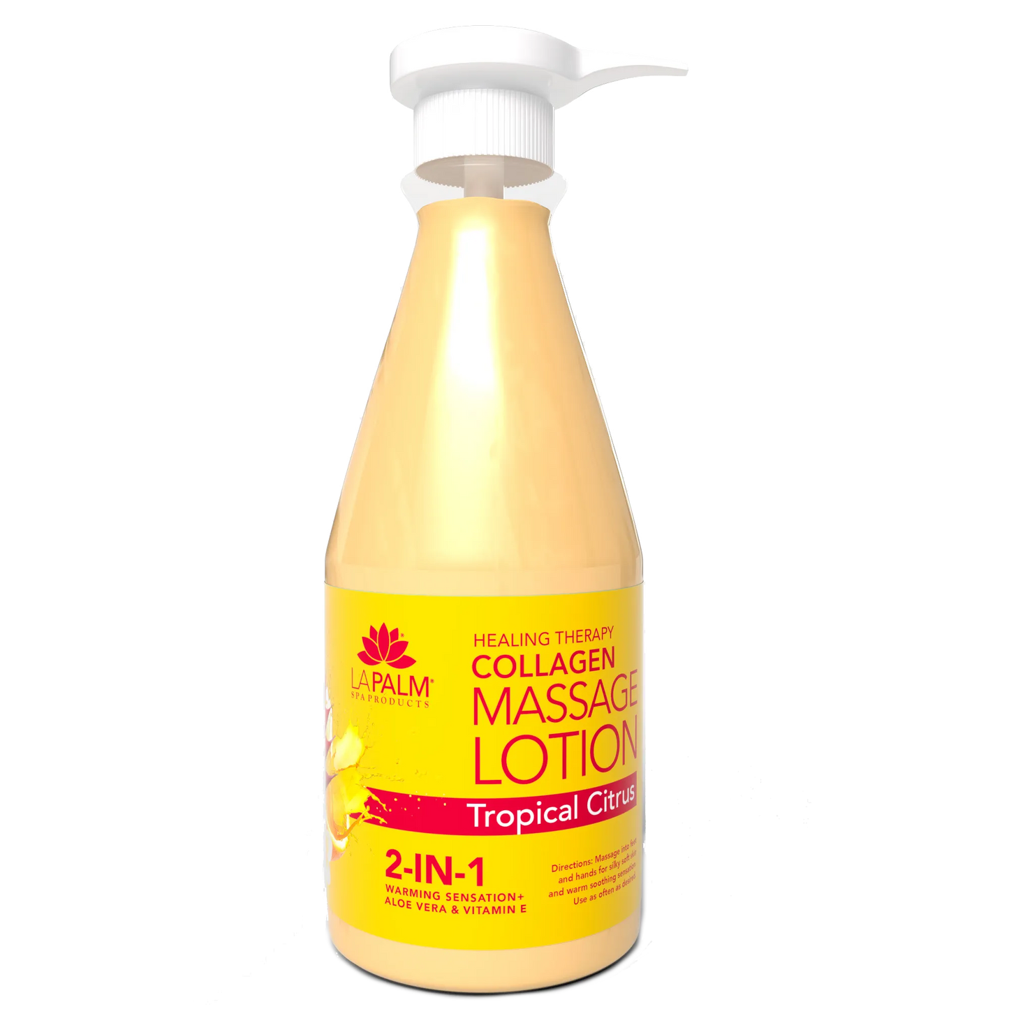 LaPalm Collagen Massage Lotion - Tropical Citrus (24oz)