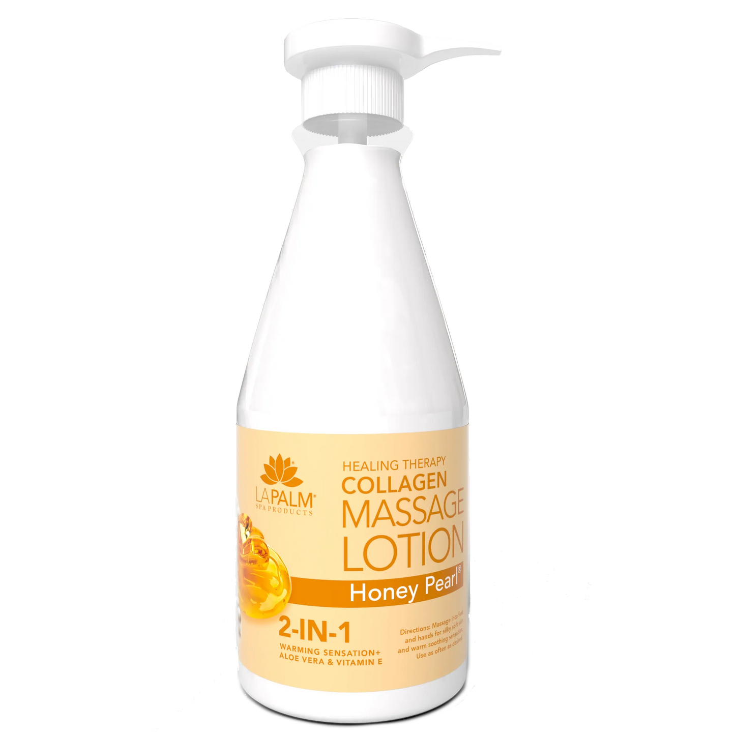 LaPalm Collagen Massage Lotion - Honey Pearl (24oz)