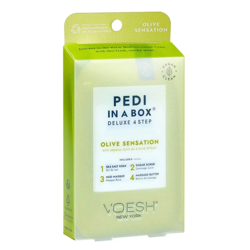 VOESH Pedi In A Box: Deluxe 4 Step - Olive Sensation